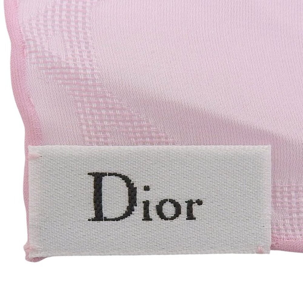 ★SOLD★ Dior 54 Nua304 100% Silk Cannage Pattern Muffler Shawl Pink 20070 cm - Picture 6 of 9
